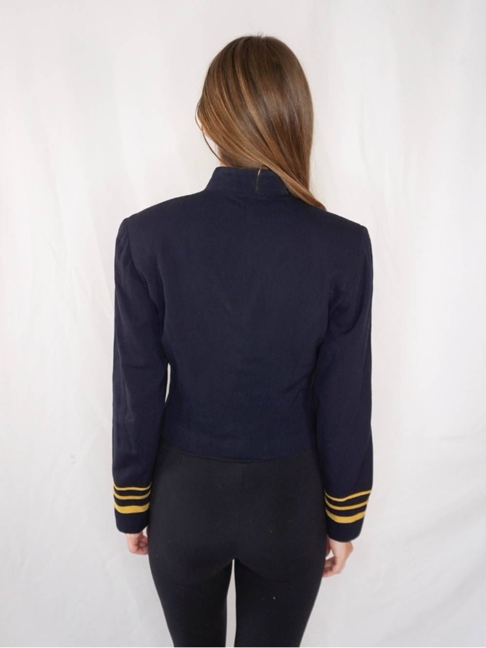 Karen Kane Vintage Military-Style Women's Jacket with Gold Buttons - Picture 3 of 11